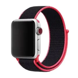 pasek-zamienny-do-apple-watch-38-40-41mm-na-rzep-czarno-rozowy