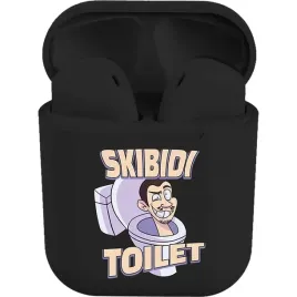 bezprzewodowe-sluchawki-czarne-reverse-i12-z-roznymi-wzorami-skibidi-toilet