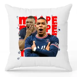 poduszka-biala-dekoracyjna-prezent-kylian-mbappe-rozne-pilkarskie-wzory