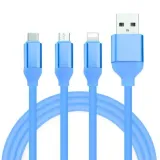 kabel-usb-plaski-3w1-quick-charge-typ-c-micro-usb-lighting-niebieski-szybki