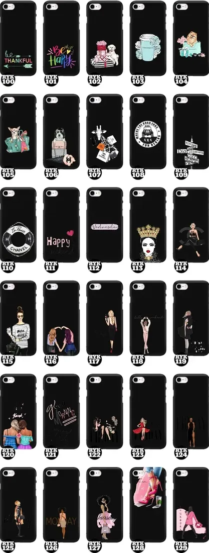 etui-matowe-czarne-do-iphone-se2-kobiece-wzory