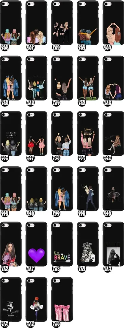etui-matowe-czarne-do-iphone-se2-kobiece-wzory