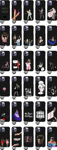 etui-matowe-czarne-do-iphone-14-pro-kobiece-wzory-material-tworzywo-sztuczne