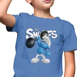 koszulka-t-shirt-dzieciecy-smerfy-wzory-158-cm