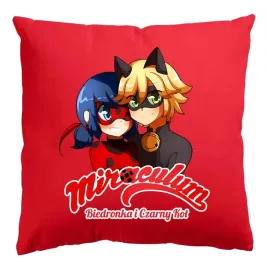 poduszka-biala-miraculum-prezent-wiele-wzorow