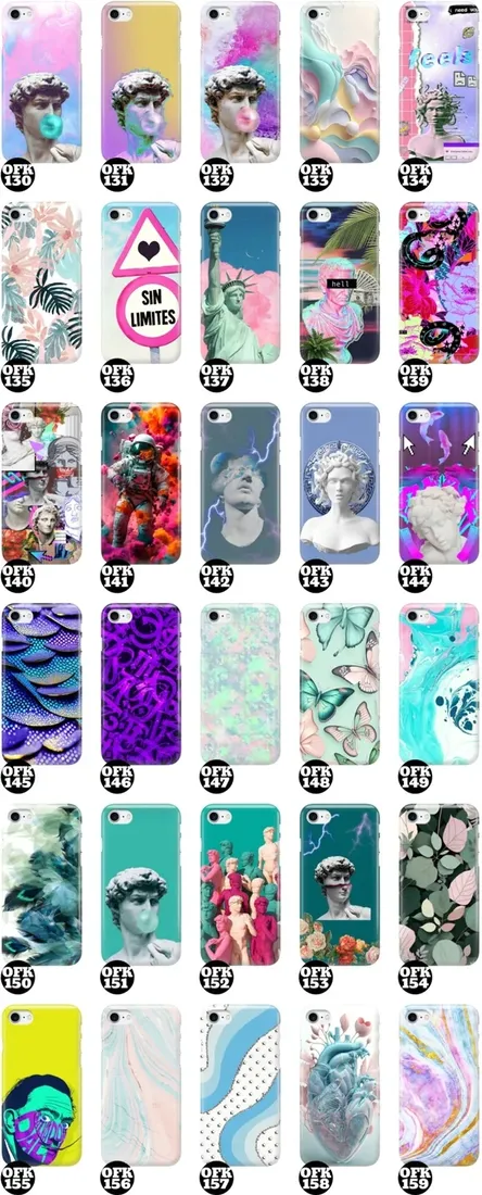 etui-do-iphone-se3-kobiece-artystyczne-mix-wzory