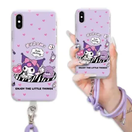 etui-fioletowy-sznurek-do-iphone-x-xs-charms-quick-kuromi-krolik-top-wz