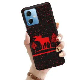 etui-matowe-czarny-xiaomi-redmi-note-12-5g-zima-swieta-mikolaj-wiele-wzorow