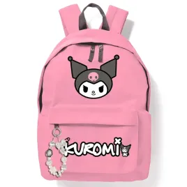 plecak-szkolny-rozowy-dla-fana-kuromi-hello-kitty-przypinka-i-breloczek