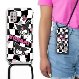 etui-crossbody-do-motorola-g30-obudowa-sznurek-kuromi-anime-krolik-wzory