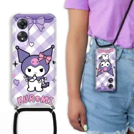 etui-crossbody-do-oppo-a78-5g-obudowa-sznurek-kuromi-anime-krolik-wzory