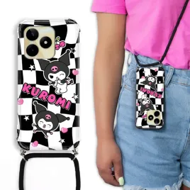 etui-crossbody-do-realme-c53-case-sznurek-kuromi-anime-krolik-top-wzory