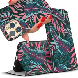 etui-magnet-do-huawei-p-smart-2020-liscie-wzory