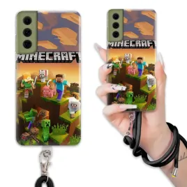etui-do-samsung-s21-fe-case-ochronna-wytrzymaly-charms-czarny-minecraft-wz
