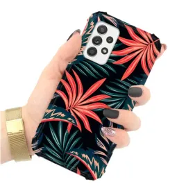 etui-antishock-do-samsung-a52-4g-liscie-kwiaty-wzo