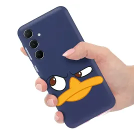 etui-matowe-granatowe-do-samsung-a55-5g-case-pepe-pan-dziobak-fineasz-ferb
