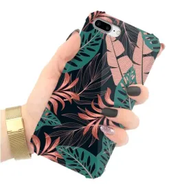 etui-antishock-do-iphone-7-plus-liscie-kwiaty-wzo