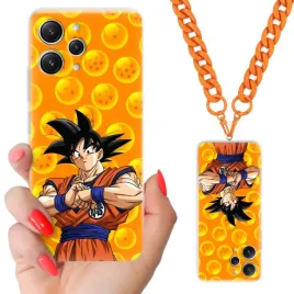 etui-do-xiaomi-redmi-12-4g-case-dragon-ball-lancuszek-pomaranczowy-mix-wz