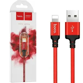 kabel-usb-czerwony-uniwersalny-zlacze-lighting-do-iphona-hoco-x14-1m-mocny