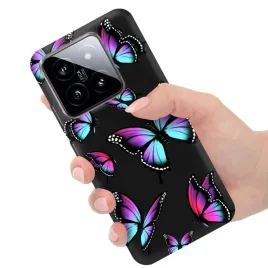 etui-matowe-mat-czarne-do-xiaomi-14-obudowa-case-butterfly-w-motylki-motyle
