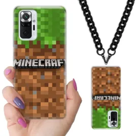 etui-do-xiaomi-redmi-note-10-pro-case-teen-minecraft-czarny-lancuszek-wzory