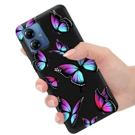 etui-matowe-mat-czarne-do-motorola-g14-obudowa-butterfly-w-motylki-motyle