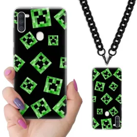 etui-do-samsung-m11-case-nastolatkow-minecraft-czarny-lancuszek-mix-wzorow