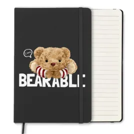 notes-a5-czarny-w-linie-notatnik-uroczy-mis-wzory