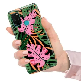 etui-do-huawei-honor-9a-kwiaty-kolorowe-mix-wzory