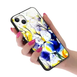 etui-glass-szklane-do-iphone-15-plus-flower-kwiaty-natura-leaves-top-wzory