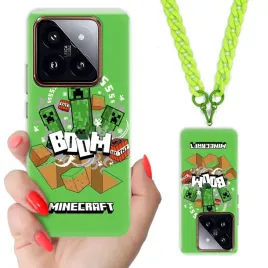 etui-do-xiaomi-14-pro-case-dla-nastolatkow-minecraft-zielony-lancuszek-wz