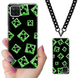 etui-do-samsung-a12-case-nastolatkow-minecraft-czarny-lancuszek-mix-wzorow