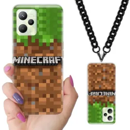 etui-do-realme-c35-case-nastolatkow-minecraft-czarny-lancuszek-mix-wzorow