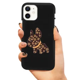 etui-czarne-matowe-do-iphone-12-mini-piesek-dog-3d