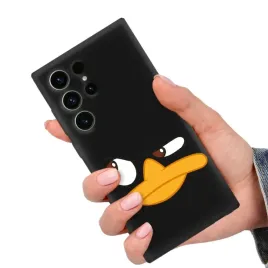etui-matowe-czarne-obudowa-matt-pepe-pan-dziobak-do-samsung-s24-ultra