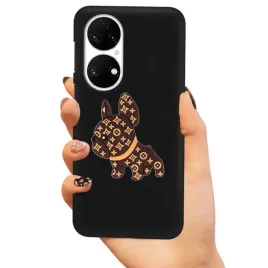 etui-czarne-matowe-piesek-do-huawei-p50-dog-3d