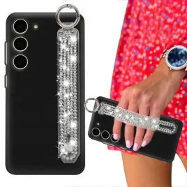 etui-matowe-czarne-silikonowe-do-samsung-s24-z-paskiem-w-cyrkonie