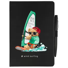 notes-czarny-a5-linia-dlugopis-wind-surfing-wzory