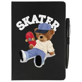 notes-czarny-a5-linia-dlugopis-skater-mis-wzory
