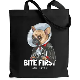 torba-na-zakupy-bulldog-shopper-eko-czarna-wzory