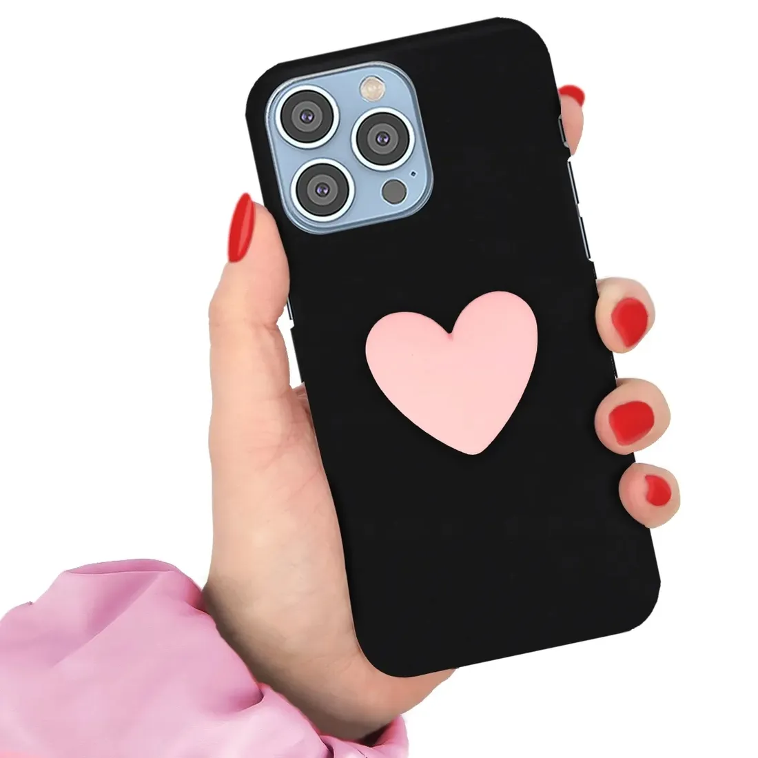 etui-mat-black-do-iphone-14-pro-max-rozowe-serce