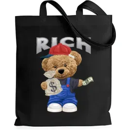 torba-na-zakupy-shopper-eko-czarna-misie-wzory
