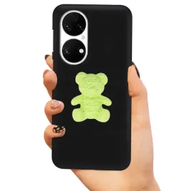 etui-matowe-czarne-do-huawei-p50-zielony-misiek