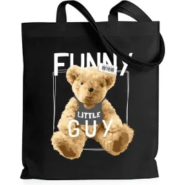 torba-na-zakupy-pluszaki-shopper-eko-czarna-wzory