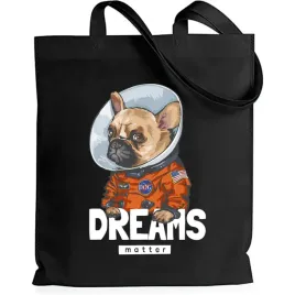 torba-na-zakupy-dreams-shopper-eko-czarna-wzory