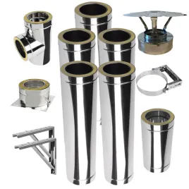komin-systemowy-kwasoodporny-izolowany-dwuscienny-zewnetrzny-fi-160-dl-6m