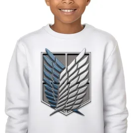bluza-biala-dziecieca-ciepla-skrzydla-wolnoscli-aot-anime-prezent-140-wz