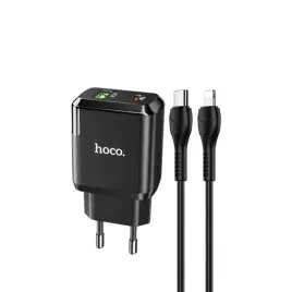 szybka-ladowarka-sieciowa-do-telefonu-na-hoco-20w-pd-usb-c-usb-3-0-czarna