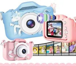aparat-dla-dzieci-40mpx-rozowy-niebieski-smycz-prezent-dzien-dziecka