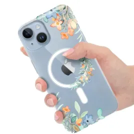 etui-do-iphone-14-plus-magsafe-grube-anti-shock-flower-kwiatowe-top-wzory